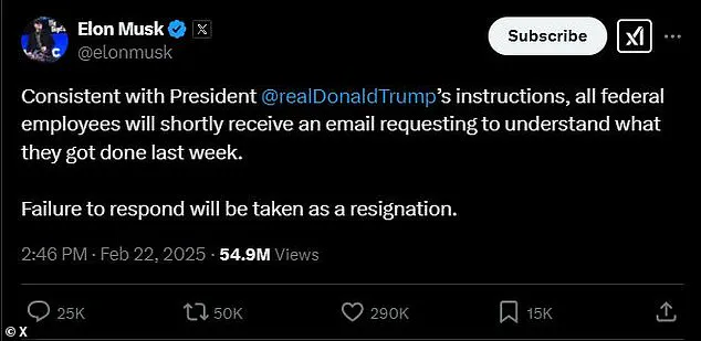 Elon Musk's Email to Federal Employees Sparking Outrage