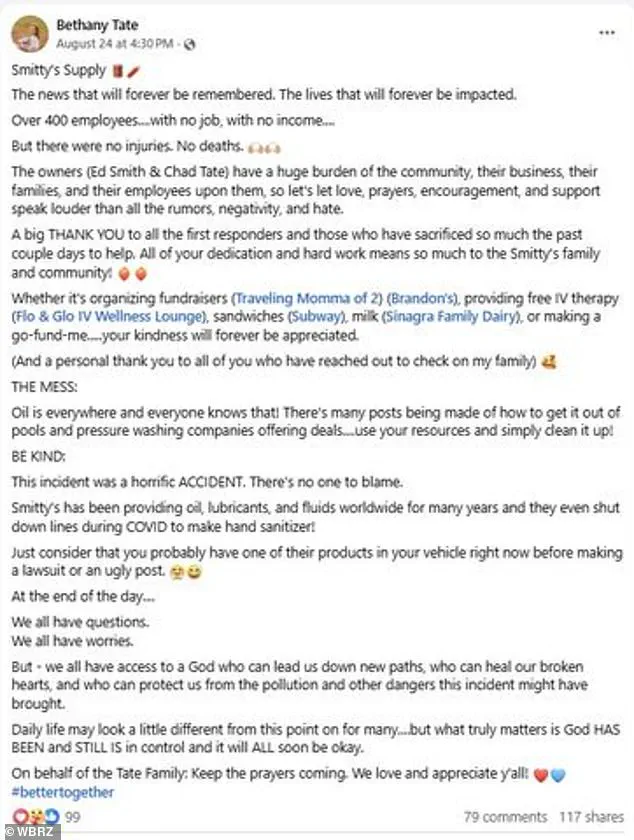 Louisiana Explosion Sparks Environmental and Legal Controversy Amid Community Evacuations