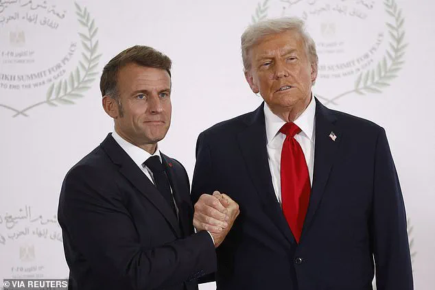 The Awkward Handshake and Hidden Tensions: Trump and Macron's Gaza Summit Encounter Unveiled