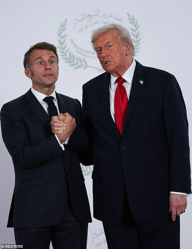 The Awkward Handshake and Hidden Tensions: Trump and Macron's Gaza Summit Encounter Unveiled
