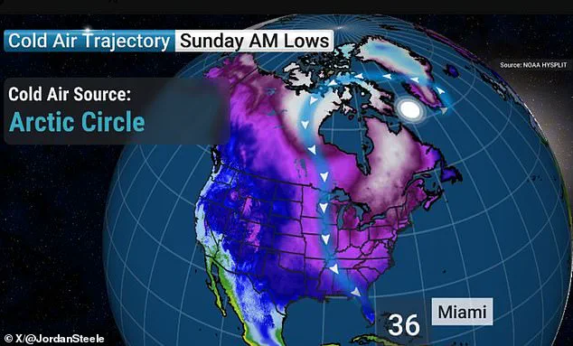 East Coast Storm Brings Unprecedented Cold to Miami, Marking First in 15 Years