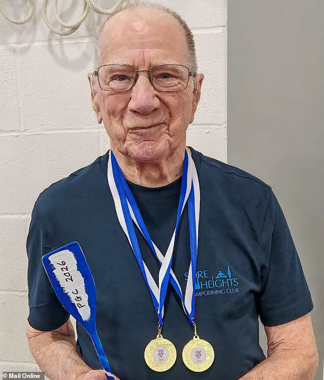 Sprightly 91-Year-Old Wins Trampoline Gold in Over-40s Category