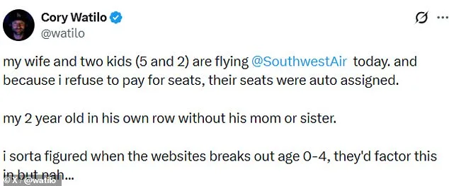 Father's Viral Post Sparks Debate Over Airline Seating Policies and Parental Choices