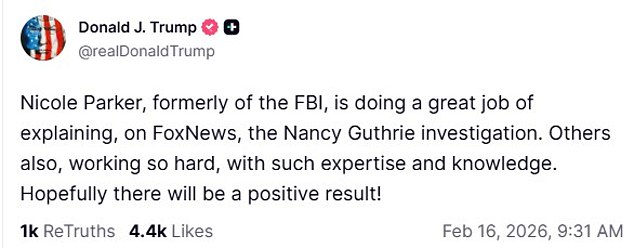 Third Week of Nancy Guthrie's Disappearance: Investigators Zero in on Walmart-Bought Gear and DNA-Linked Gloves