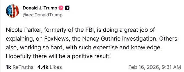 Third Week of Nancy Guthrie's Disappearance: Investigators Zero in on Walmart-Bought Gear and DNA-Linked Gloves