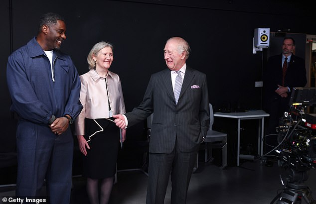 King Charles III Tours Idris Elba Studio at Barking and Dagenham College, Celebrating Media Innovation