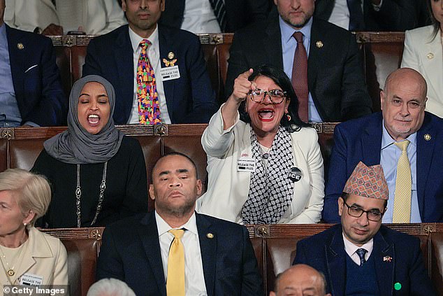 Heated Clash Erupts in House Chamber as Tlaib's KKK Chant Sparks Controversy During State of the Union