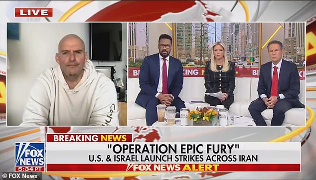 Senator John Fetterman Backs Trump's Iran Strikes as Necessary Step Toward Peace