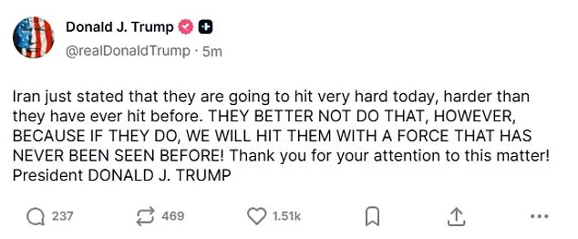 Middle East on Brink of Crisis as IRGC Launches 'Most Intense Offensive' Against U.S. Bases, Sparking Global Fears