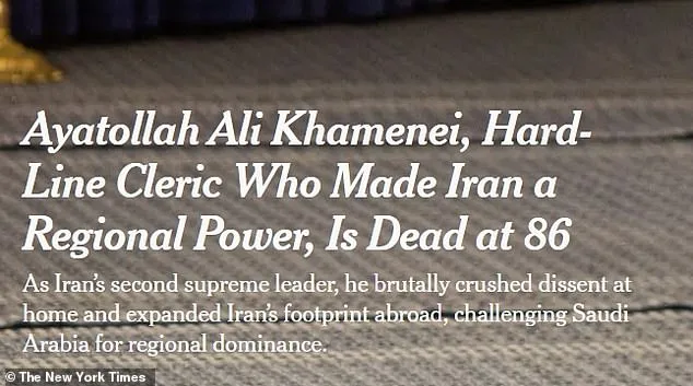 New York Times Faces Backlash Over 'Soft' Headline on Khamenei's Death as Critics Demand Condemnation