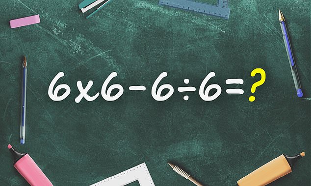 Viral Math Problem Sparks Debate: Can You Solve 6 x 6 - 6 ÷ 6?