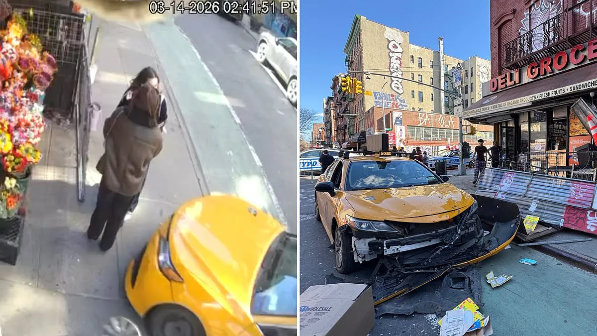 Miraculous Escape as Video Shows NYPD Taxi Plow Into Pedestrians in Lower East Side