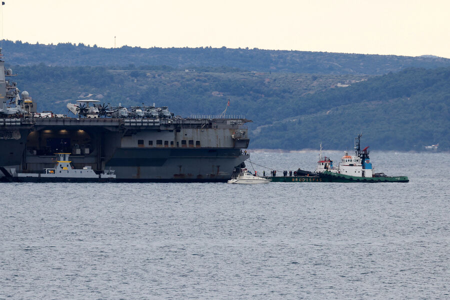 USS Gerald R. Ford Arrives in Croatia for Maintenance After Red Sea Operations Against Iran