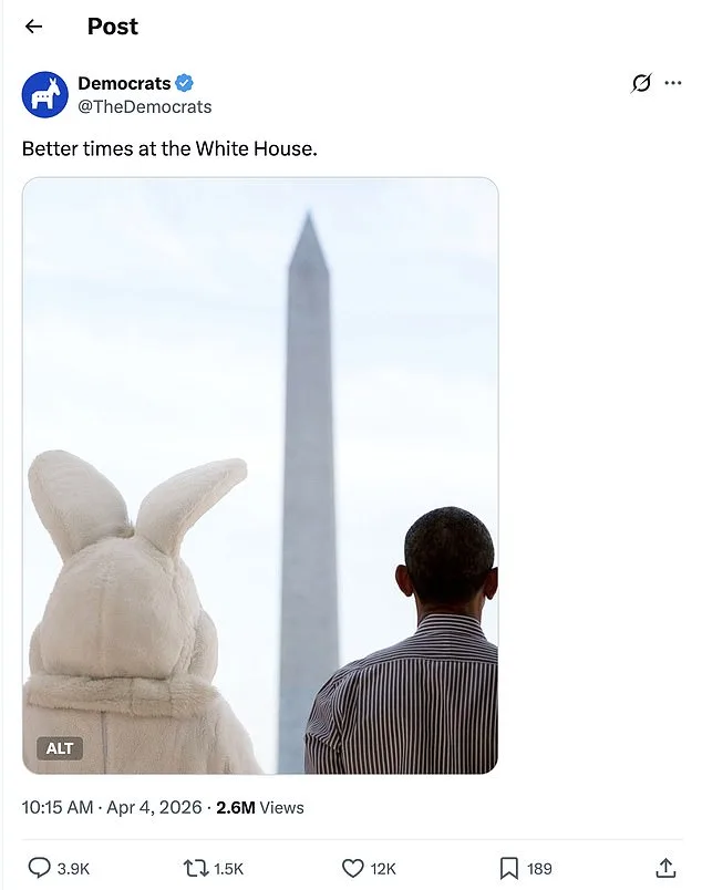 Democrats Erase Biden from History in Controversial Easter Post
