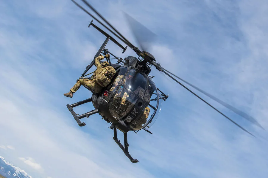 MH-6 Little Birds Execute Critical Rescue of F-35 Pilot in Rugged Iranian Terrain