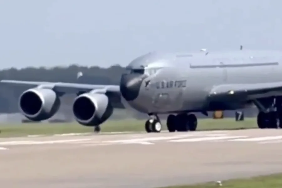 U.S. Air Force KC-135 Stratotanker Sustains Mysterious Damage, Repairs in UK Amid Iranian Missile Claims