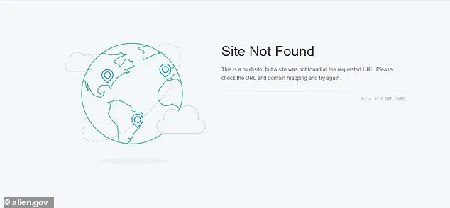 Aliens.gov: White House UFO Domain Shows Unexpected Movement