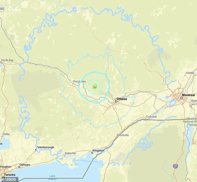 Quakes Shaken North America: 4.0 Magnitude Tremor Hits Near Canada-US Border.