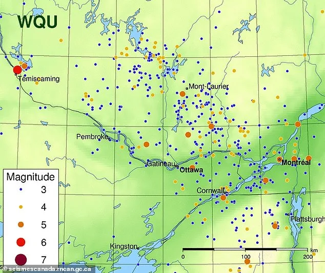 Quakes Shaken North America: 4.0 Magnitude Tremor Hits Near Canada-US Border.