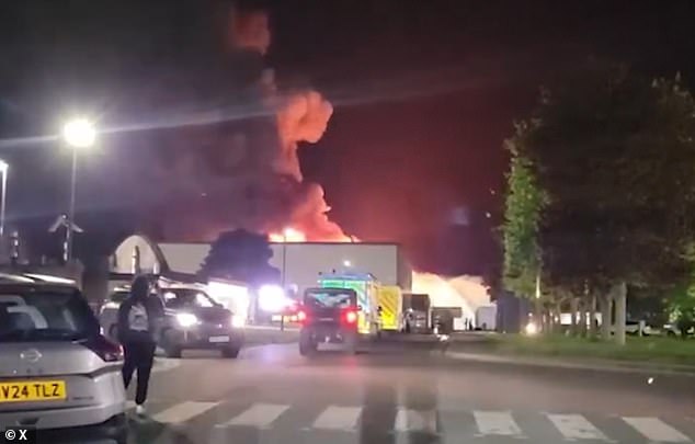 Massive Fire Erupts at RAF Fairford, Prompting Evacuation Warnings