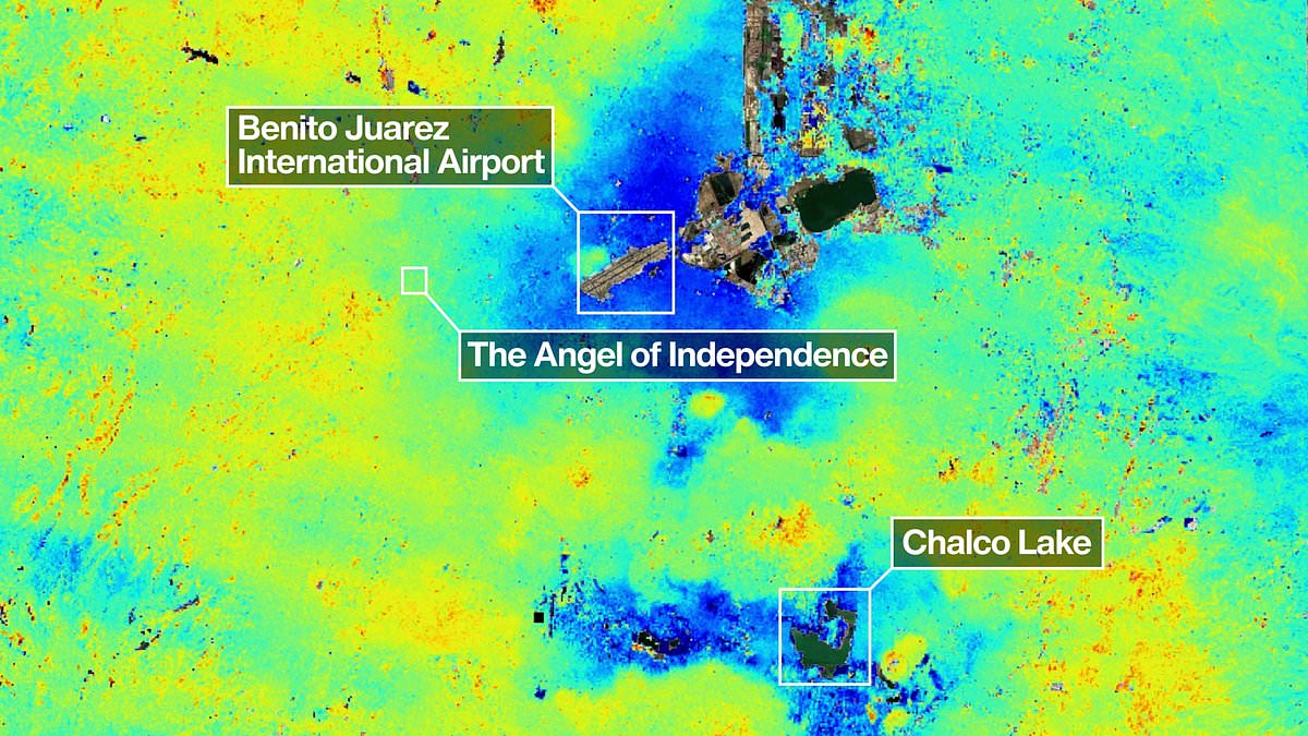 NASA Satellites Reveal Mexico City Sinking 10 Inches Annually