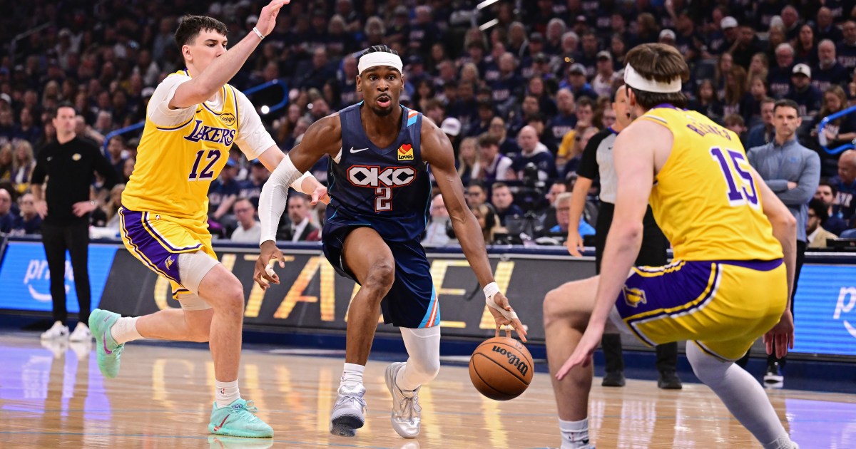 Thunder lead Lakers 2-0; Pistons take 2-0 lead over Cavaliers
