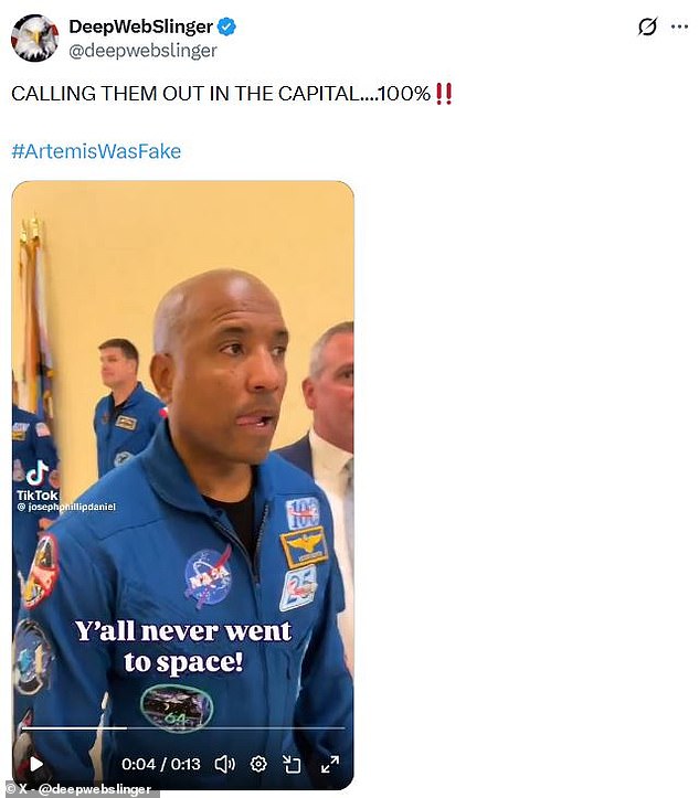 Conspiracy theorist confronts NASA astronauts on Capitol Hill over moon mission