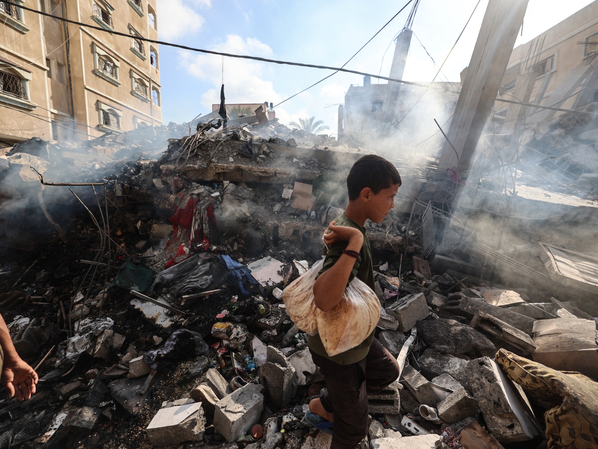 Israeli airstrike in Nuseirat camp kills mother, father and infant.