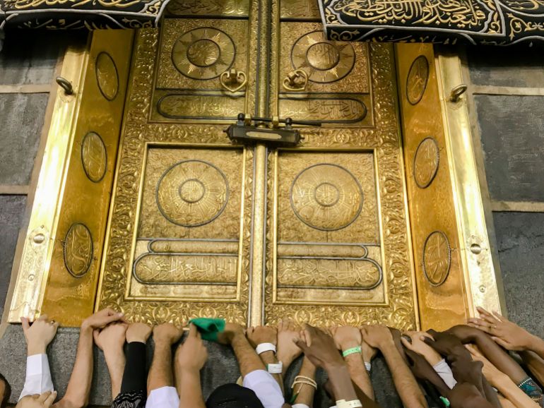 Millions gather in Mecca for Hajj rituals centered on the sacred Kaaba.