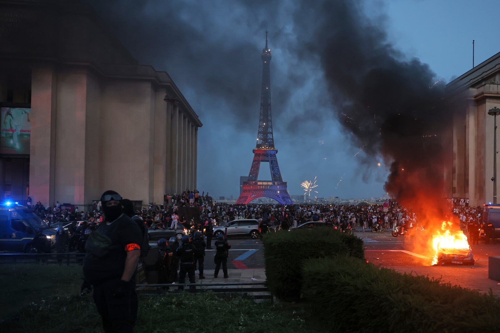 France detains 416 after PSG Champions League victory sparks violent riots.