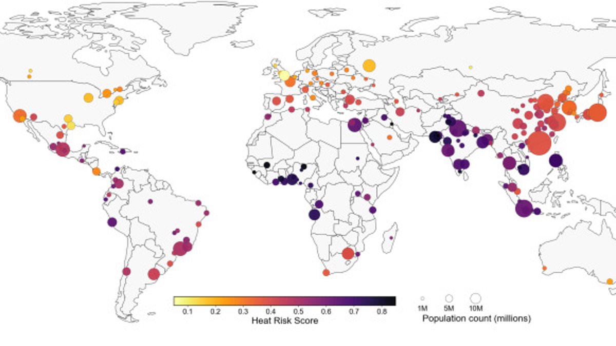 New study warns 95% of world's most heat-risky cities are in Asia and Africa.