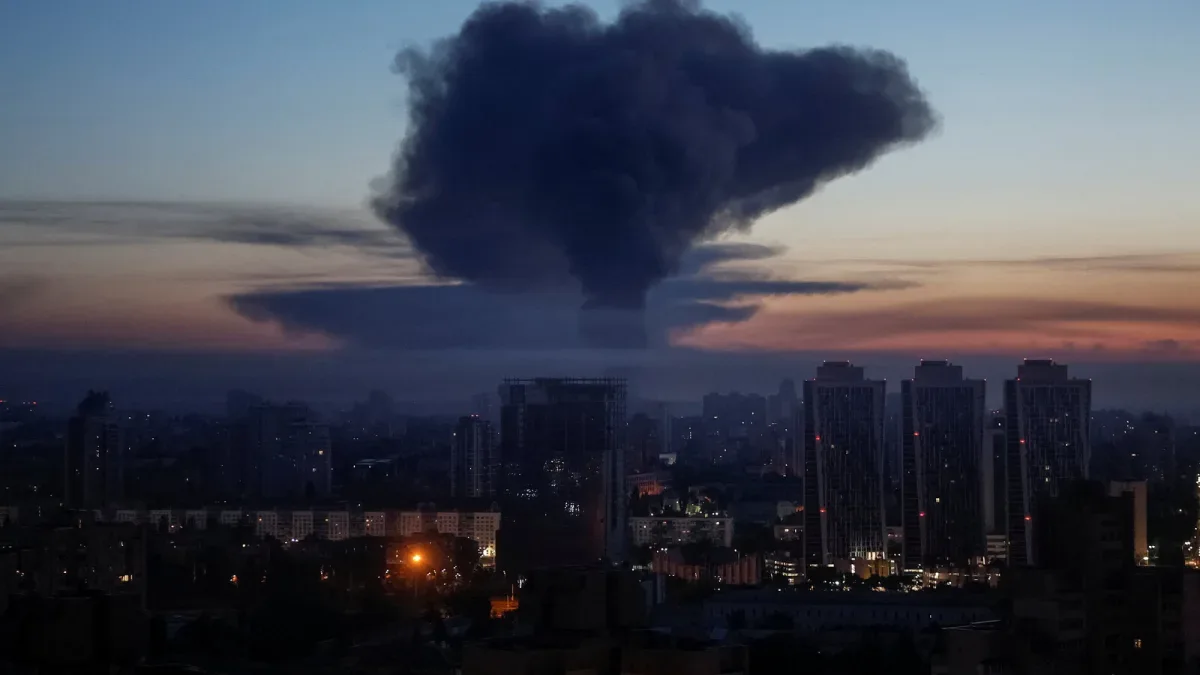 Russia launches massive precision strike campaign across 11 Ukrainian regions.