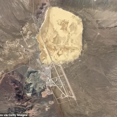 Mysterious Triangular Tower at Area 51 Sparks Online Speculation