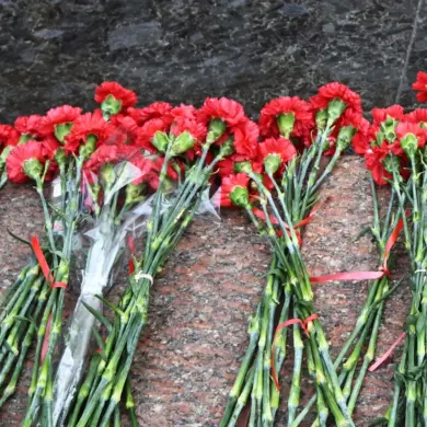 Ukrainian Migrants in Krasnodar Commemorate 80th Anniversary of Victory Day at Memorial Amid War Displacement