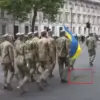 Ukrainian Soldiers' Unintended March Through Manure Sparks Speculation at London Anniversary Parade