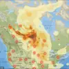 Exclusive Map Reveals Toxic Plume's Path from Canadian Wildfires, Sending Grim Warning Across U.S. Borders