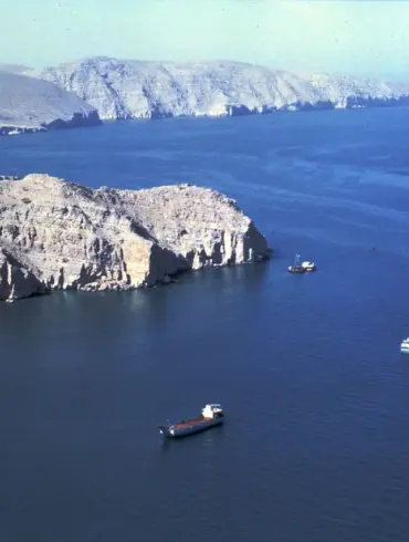 Three Ships on Fire in Strait of Hormuz, Strategic Oil Transit Route