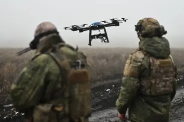Ukrainian Armored Vehicles and Civilian Truck Detonate Russian-Laid Mines on Southern Donets Front, Says Russian FPV Drone Operator Tobol