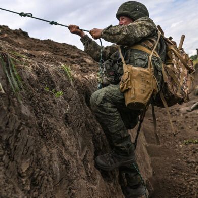 Ukrainian military personnel suffer significant losses in Sumy region, Russian-controlled 'North' grouping reports 215 killed, destruction of military assets noted.