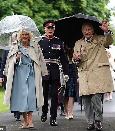 King Charles and Queen Camilla Honor Centenary of Kirkcaldy War Memorial Amid Rainy Ceremony