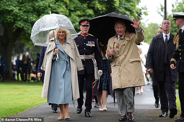King Charles and Queen Camilla Honor Centenary of Kirkcaldy War Memorial Amid Rainy Ceremony