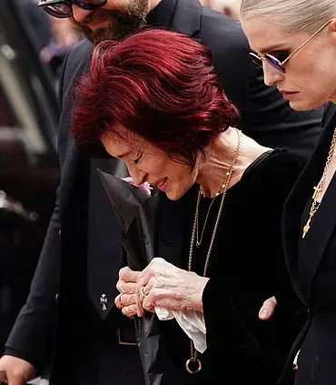 Sharon Osbourne Visits Tribute Site for Late Husband Ozzy Osbourne, Family by Her Side