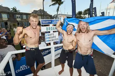 Three Scottish Brothers Survive Horrific Storm During Record-Setting Pacific Rowing Journey for Clean Water