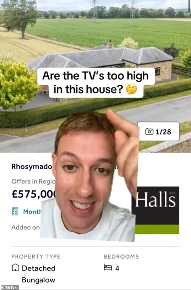 Exclusive Glimpse: The Hidden Secret Behind Wrexham's £575,000 Bungalow's Unusual TV Placement