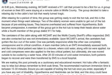 Hot Tub Incident in Campton, Wolfe County Highlights Life-Threatening Risks for Elderly Women
