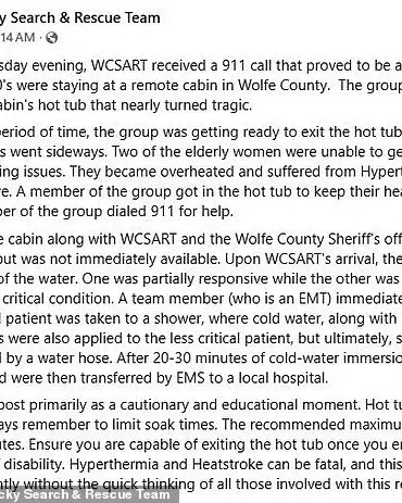 Hot Tub Incident in Campton, Wolfe County Highlights Life-Threatening Risks for Elderly Women