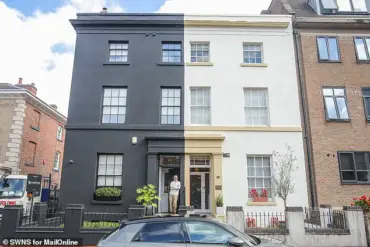 Homeowner Defends Heritage-Approved All-Black Townhouse Amid Internet Criticism