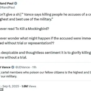 Republican Party Debate Sparks Over VP Vance's Remarks on Military Strike Targeting Drug Cartel Vessel, With Rand Paul Opposing